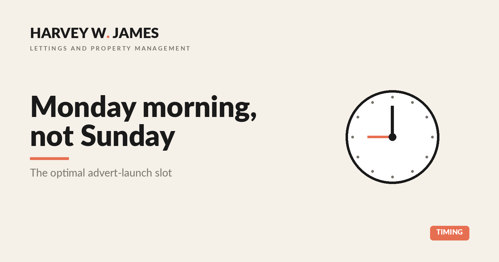 Best day to launch rental advert
