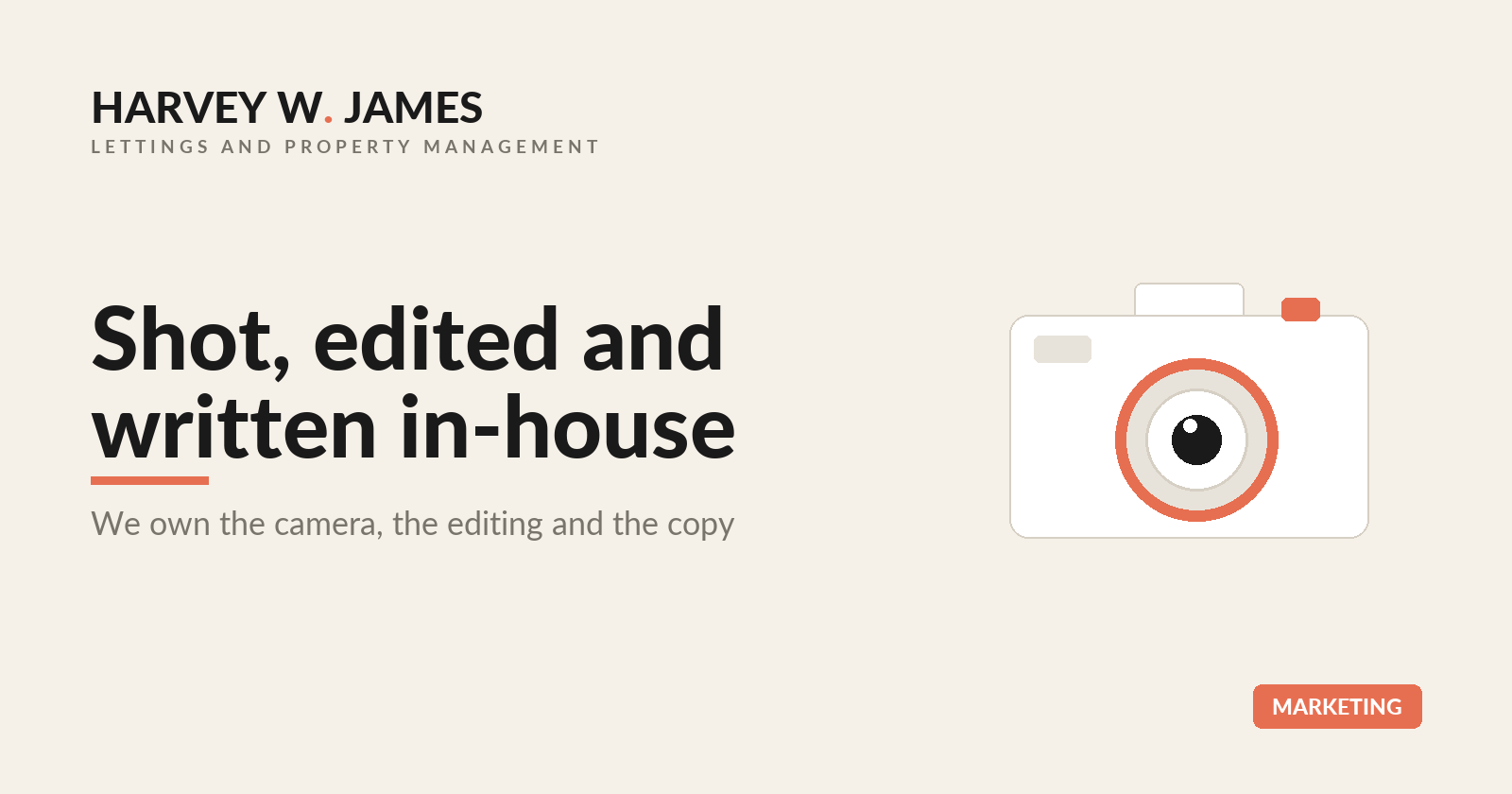 Why we shoot, edit and write every advert in-house
