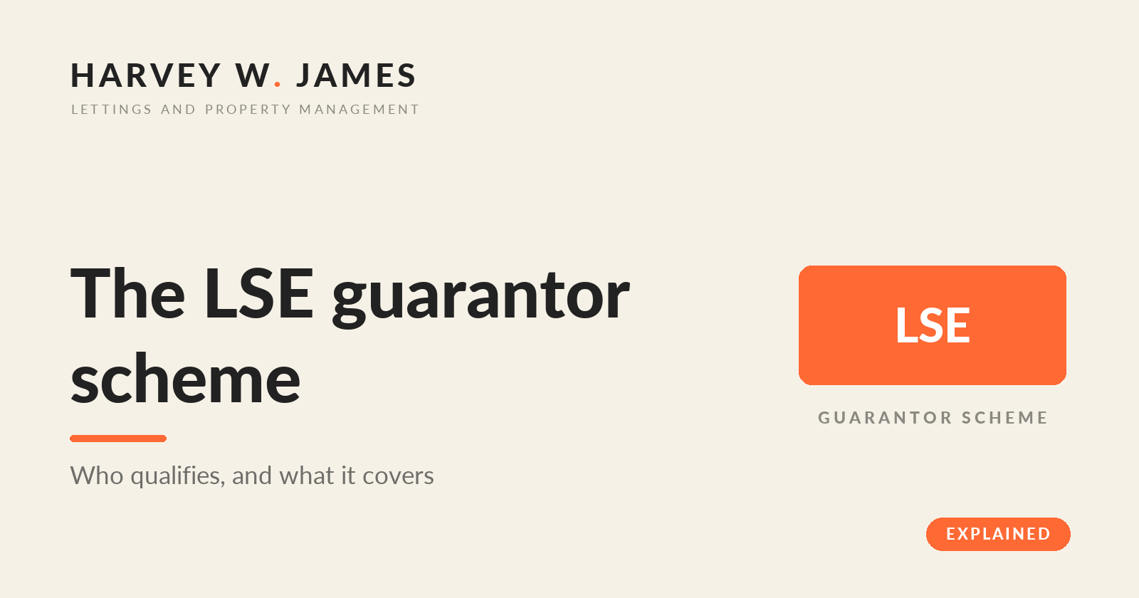 The LSE rent guarantor scheme, explained (2026)