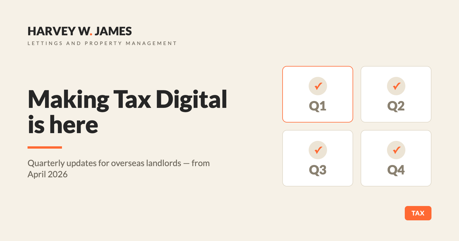 Making Tax Digital is here: what the April 2026 change means for overseas landlords