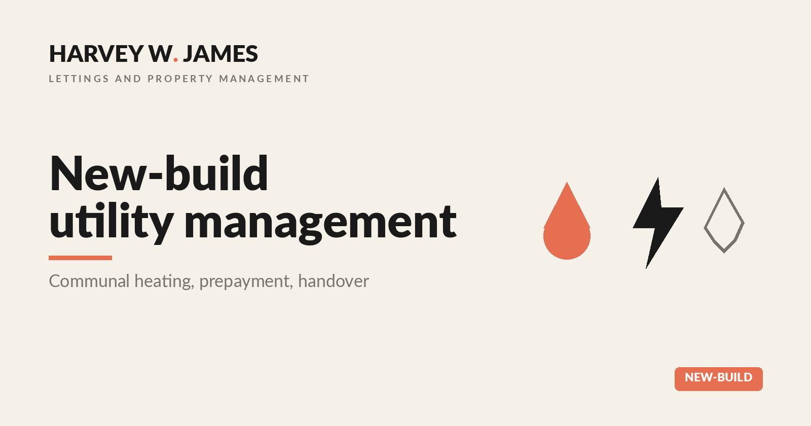 New build utility management