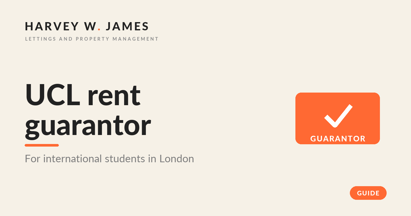 The UCL Rent Guarantor Scheme in 2026: how it works for international students