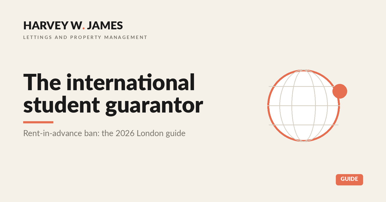 UK rent guarantor for international students 2026 London guide