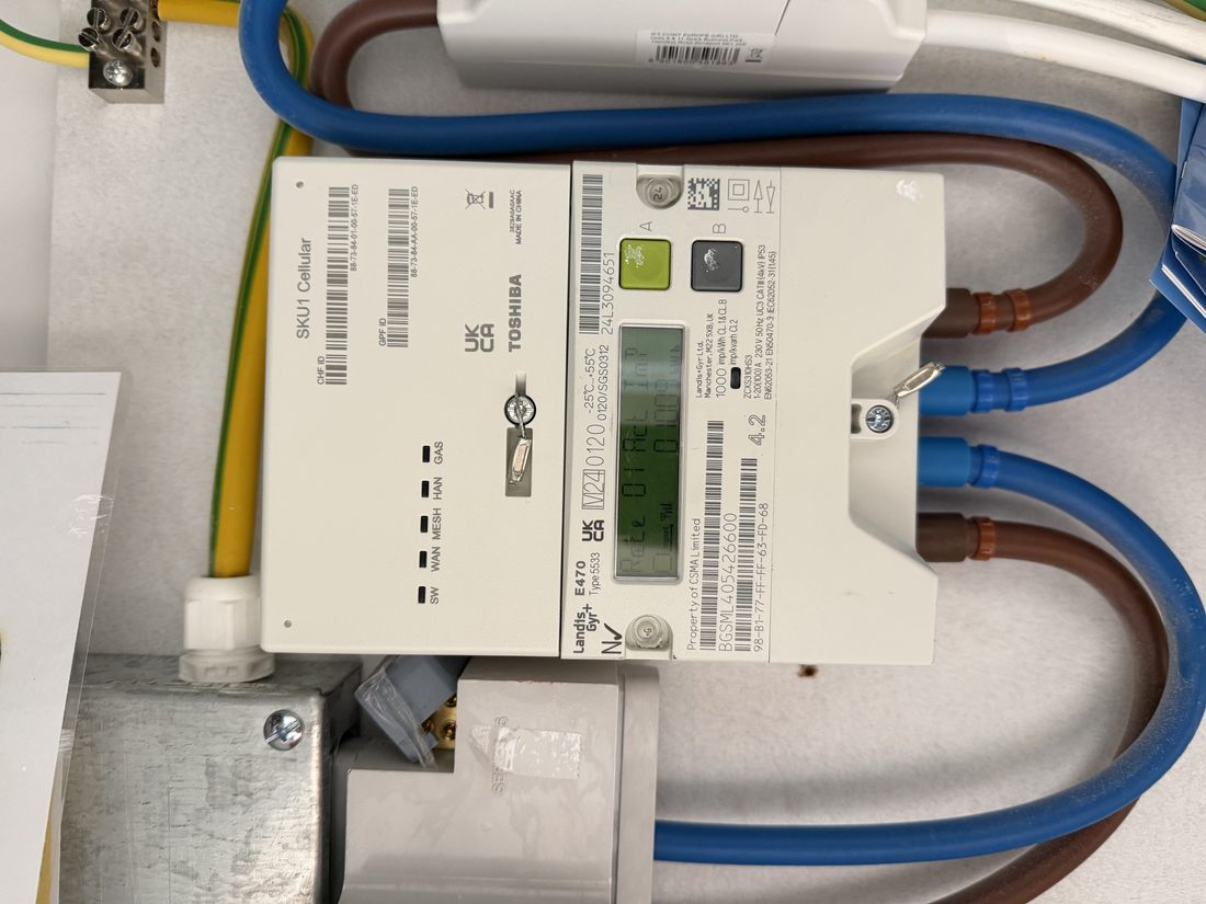 Smart electricity meter recorded in the Harvey W James building-systems and hardware log