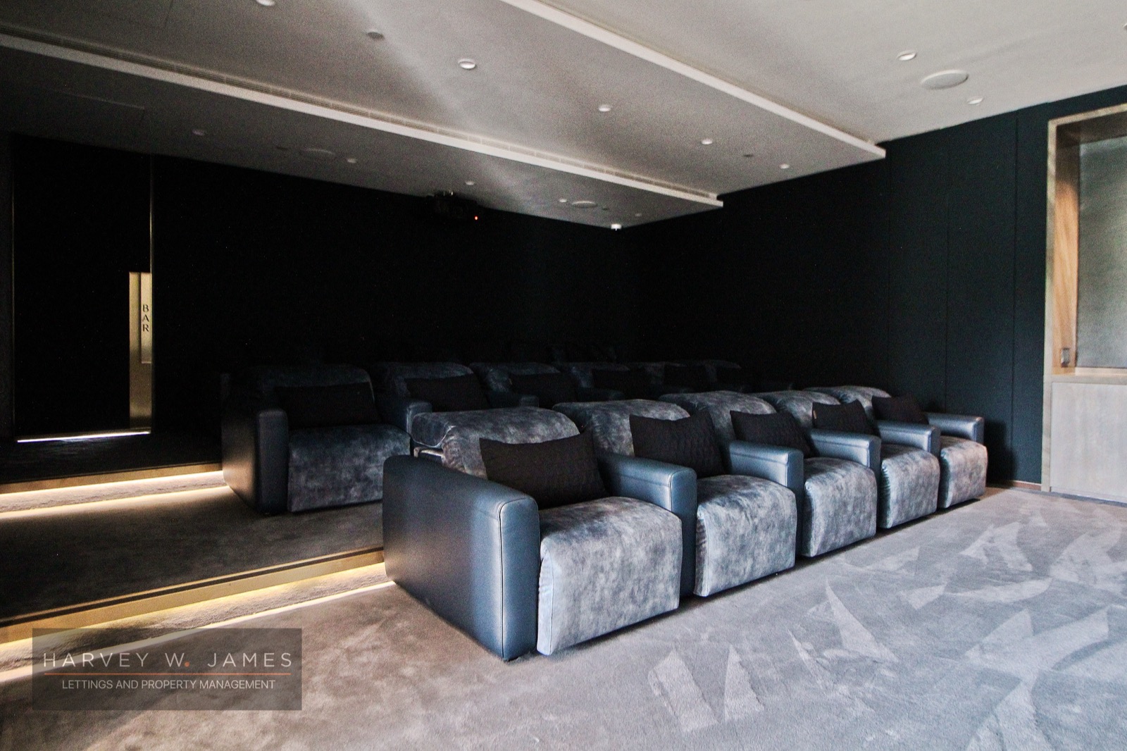 The residents’ cinema — One Park Drive
