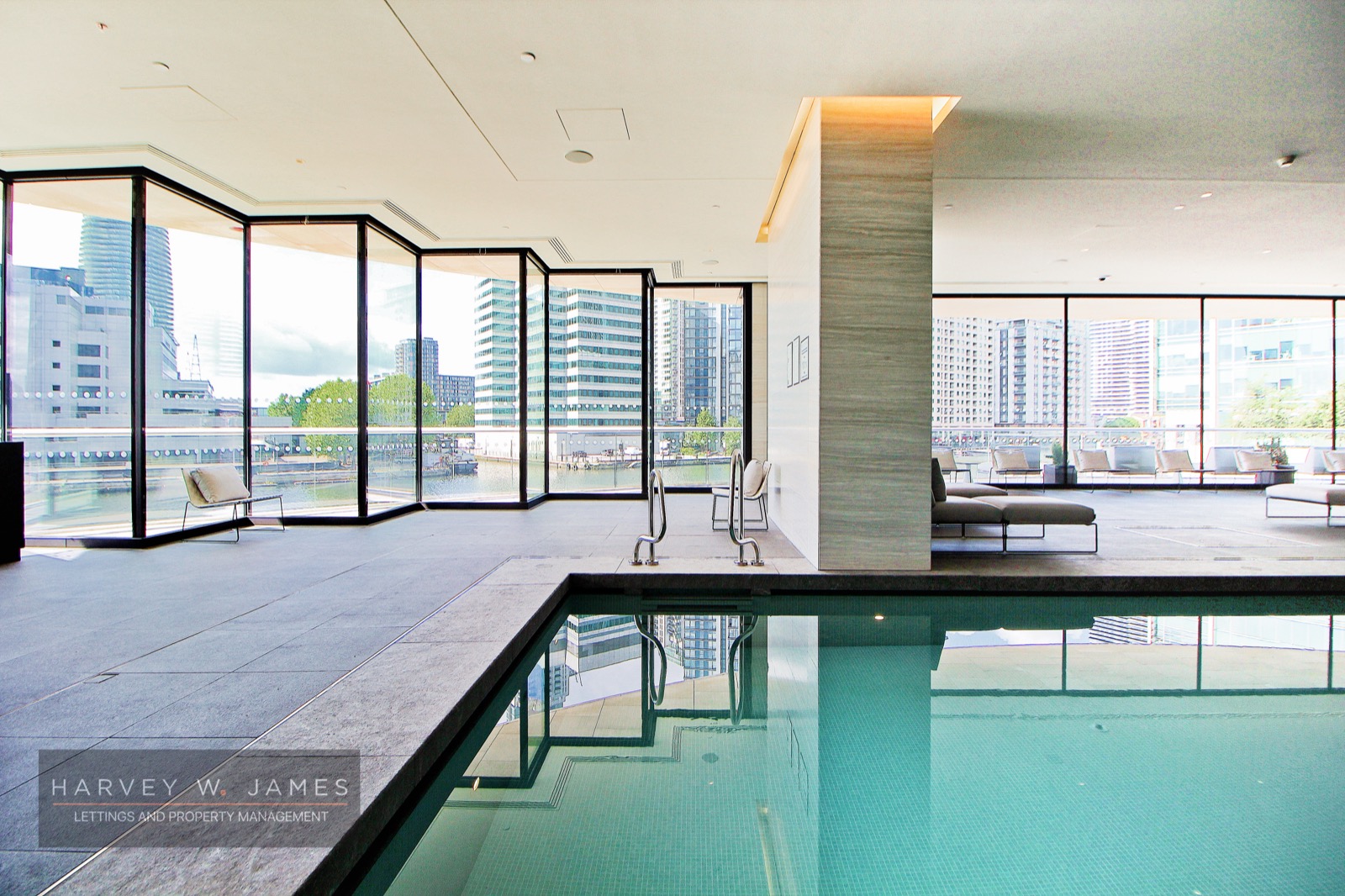 The residents’ 20-metre swimming pool — One Park Drive